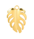 Pendentif en acier inoxydable Feuille de monstera DORÉ