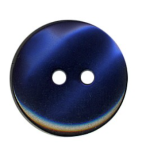 BOUTON de Chemise 2 trous - 18mm - BLEU FONCE
