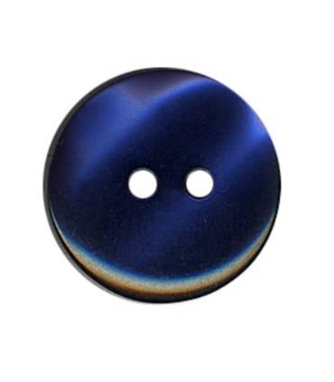 BOUTON de Chemise 2 trous - 18mm - BLEU FONCE