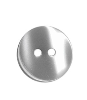 BOUTON de Chemise 2 trous - 15mm - Blanc
