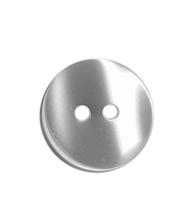 BOUTON de Chemise 2 trous - 15mm - Blanc
