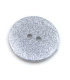 Bouton plat : 22mm - Nacre paillettes ARGENT