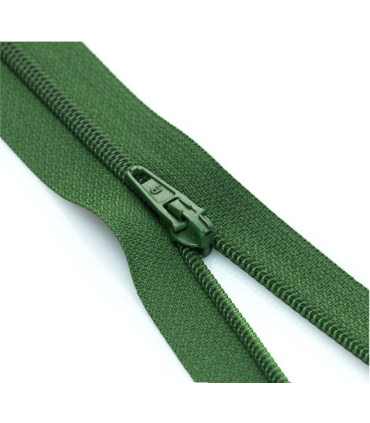 Fermeture éclaire non séparable 30 cm VERT GAZON.