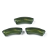 Perles acryliques Tube - KAKI PAILLETÉ
