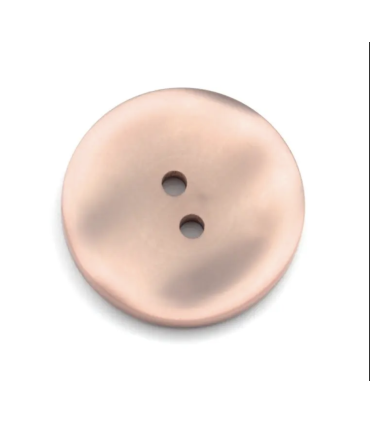 Bouton satiné VIEUX ROSE - 22mm