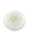 Bouton avec vernis pailleté BLANC & OR - 15mm