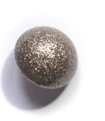 Bouton à queue pailleté BRONZE - 15mm