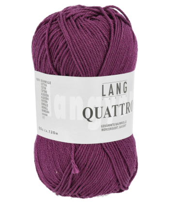 LANG YARNS : Quattro - PRUNE