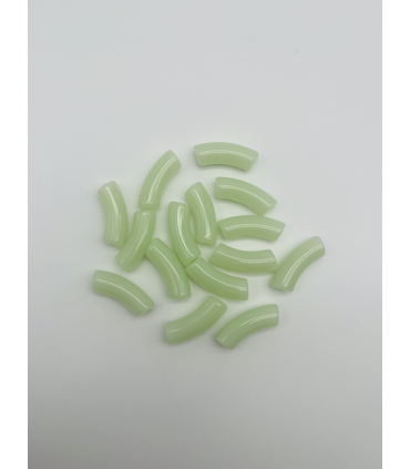 Perles acryliques Gros Tube JADE