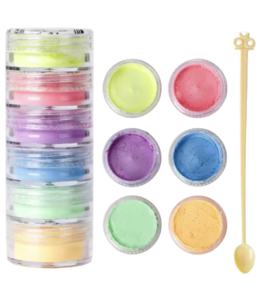 Lot de paillettes fines - dégradé multicolor