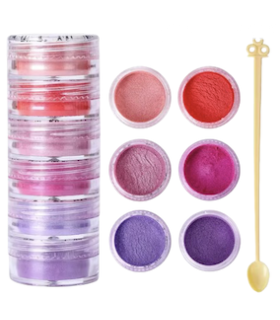 Lot de paillettes fines - dégradé rose et violet