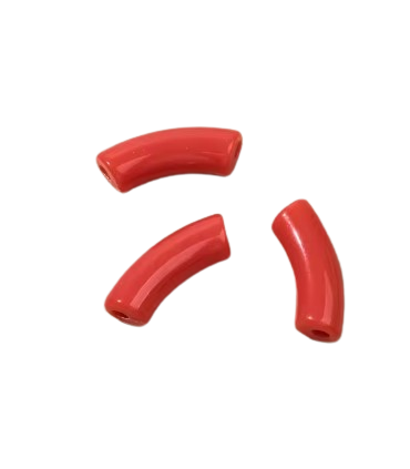 Perles acryliques Gros Tube - PASTÉQUE