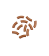 Perles acryliques Gros Tube CAMEL