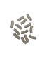Perles acryliques Gros Tube - TAUPE