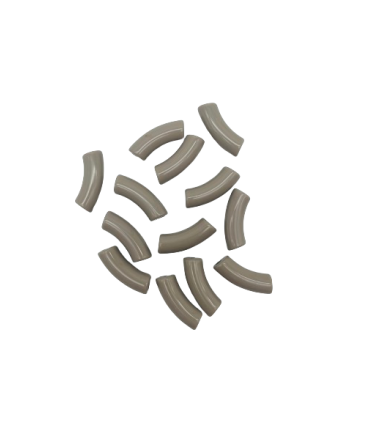 Perles acryliques Gros Tube - TAUPE