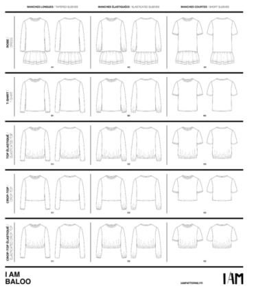 I AM PATTERN : I Am BALOO 15 robes, t-shirts, sweat & crop tops FEMME