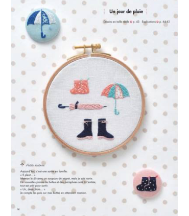 74 mini-motifs brodés