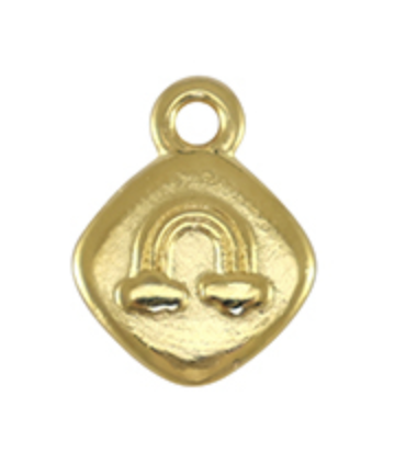 Pendentif arc en ciel DORÉ