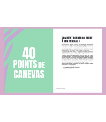 CANEVAS - 40 points et autres techniques pour pimper vos réalisations