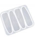Moule à barrettes gouttes d'eau pleine en silicone