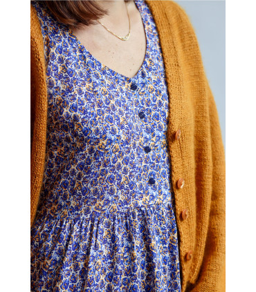 LISE TAILOR : Viscose FIREWORKS FLOWER