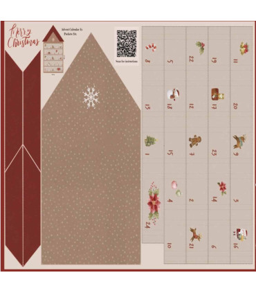 POPPY : Panneau calendrier de l'avent à coudre