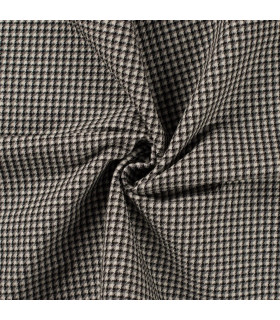 Pied de poule - CHOCOLAT NOIR blanc