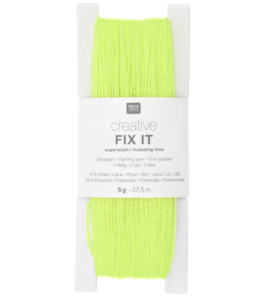 RICO : Laine a repriser -011- JAUNE FLUO