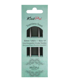 Knit Pro - Métal - Pointes d'aiguilles 10cm - Câble 40cm - n°3