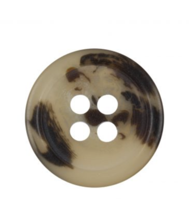 Bouton en bio-résine écaille - 15mm