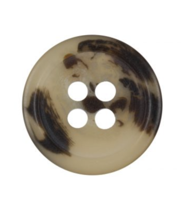 Bouton en bio-résine écaille - 18mm