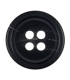 Bouton en bio-résine noir marbré - 15mm