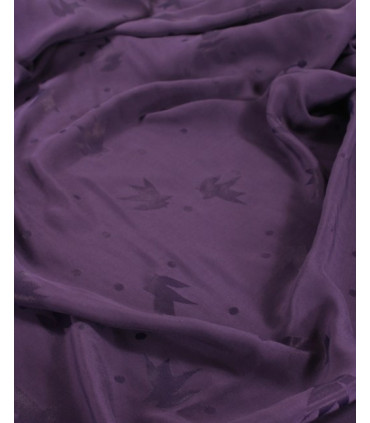 ÉGLANTINE ET ZOÉ : Jacquard de Viscose STRELI - VIOLET