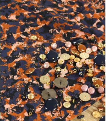 ÉGLANTINE ET ZOÉ : Viscose GRANITÉ - BLEU