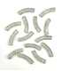 Perles acryliques Tube - GLITTER ARGENTÉ