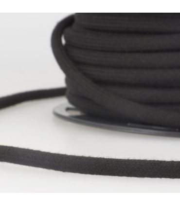 Cordon Coton 4mm - NOIR