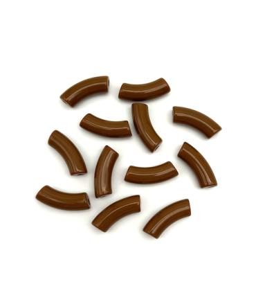 Perles acryliques Gros Tube - CACAO