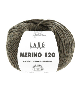 LANG YARNS : Mérino 120 - 0598 - OLIVE