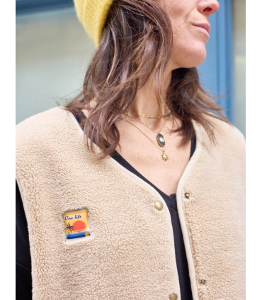 ATELIER SCÄMMIT gilet sans manche SHERPA