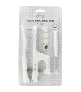 Pince pression plastique et métal - Com'1 idée