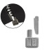 Boîtier + Manchon T5 - ARGENT