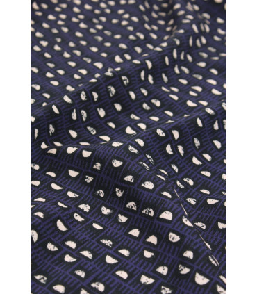 ÉGLANTINE ET ZOÉ: Sergé De Viscose - DAM - Bleu INDIGO
