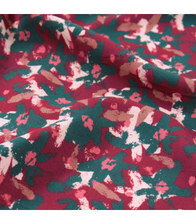 ÉGLANTINE ET ZOÉ: Sergé De Viscose - EDEL - Rouge brique