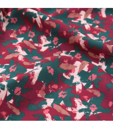 ÉGLANTINE ET ZOÉ: Sergé De Viscose - EDEL - Rouge brique
