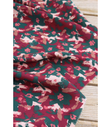 ÉGLANTINE ET ZOÉ: Sergé De Viscose - EDEL - Rouge brique