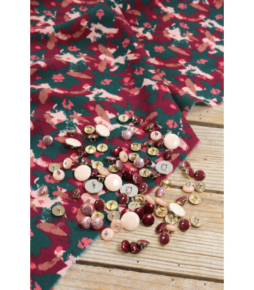 ÉGLANTINE ET ZOÉ: Sergé De Viscose - EDEL - Rouge brique