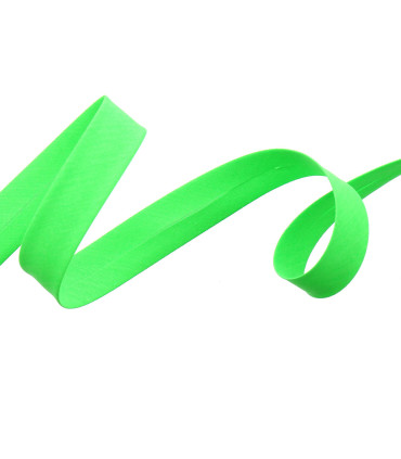 Biais Coton replié - VERT FLUO