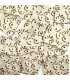 Etiquette Tissée à coudre : Fleurs - BEIGE et MARRON