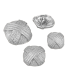 Bouton Bijou boule - 15mm - ARGENT