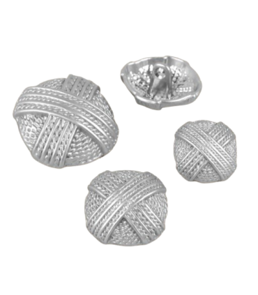 Bouton Bijou boule - 20mm - ARGENT